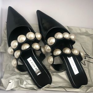 zara basic collection slide（black&pearl）